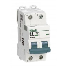 Выключатель автоматический двухполюсный ВА-105 2P B кривая 1A 500В DC  13362DEK  DEKraft