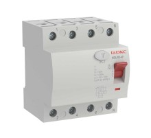 Выключатель дифференциального тока YON max MDL100 3п+N 300mA 80Aтип АС  MDL100-4P4-80-AC  DKC
