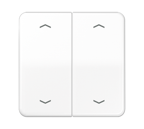 Клавиша для KNX кнопки, 2 группы с символами "стрелки"; дюропласт; белый CD102PWW Jung