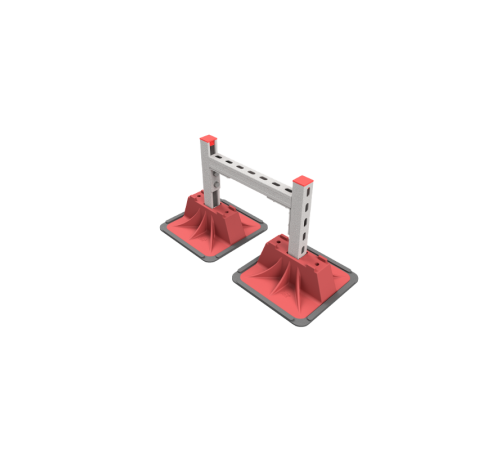 Опорная конструкция для гор. прямоуг. воздуховодов  TECHNORAPTOR LIGHTFOOT 350х500 HD  KM-TR-LTF-SSHRAD-350-500 HD  КМ - профиль