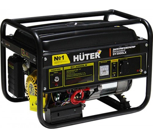 Электрогенератор DY3000LX-электростартер   64/1/10  HUTER