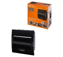 Бокс пластиковый встриваемый ЩРВ-П-8 модулей IP41, Антрацит  SQ0902-1002  TDM