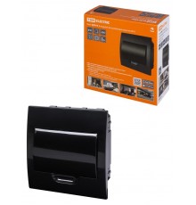 Бокс пластиковый встриваемый ЩРВ-П-8 модулей IP41, Антрацит  SQ0902-1002  TDM