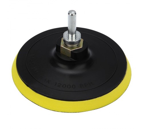 Насадка для дрели и УШМ с липучкой, адаптер, 125 мм, мягкая  KR-91-1180  Kranz