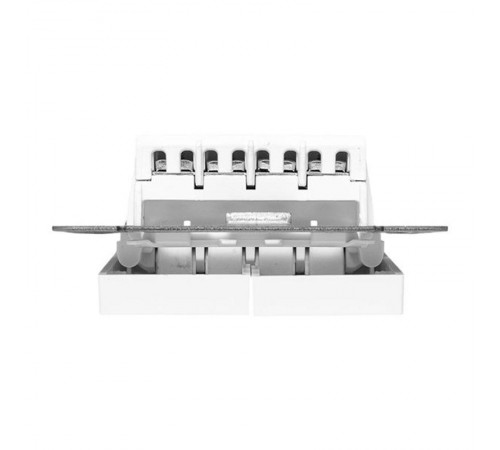 Механизм выключателя, двухклавишный, перекрёстный, белый Эпика EKF  UP1-SWW-22  EKF