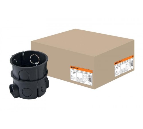 Коробка установочная 65х65 стыковочные узлы с саморезами  SQ1402-1018  TDM