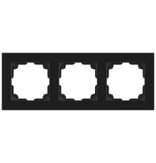 Рамка для розеток и выключателей Intro Accent 6-503-05 на 3 поста, СУ, антрацит  Б0063787  Intro
