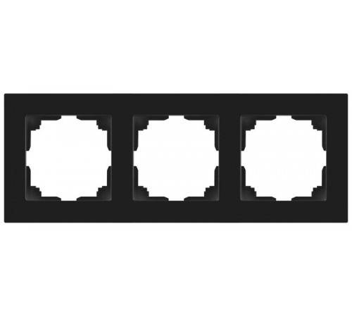 Рамка для розеток и выключателей Intro Accent 6-503-05 на 3 поста, СУ, антрацит  Б0063787  Intro