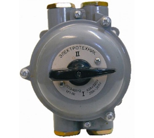 ПП 3-40/Н2 М1 сил. 56 (40А, силуминовый корпус, IP56), переключатель пакетный (ЭТ)  ET052507  Электротехник