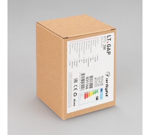 Светильник LT-GAP-R70-3W Warm3000 (BK, 30deg, 230V) (Arlight, IP65 Металл, 3 года)  031166  Arlight