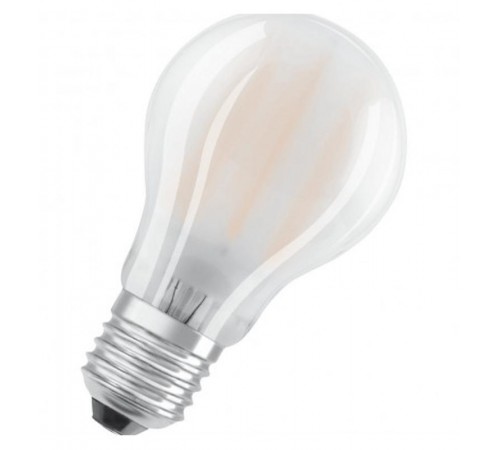 Лампа светодиодная LEDPCLA40D 5W/827 230VGLFR E27 10X1  4058075439399  OSRAM