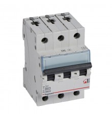 Выключатель автоматический трехполюсный TX3 6000 63А B 6кА  404006  Legrand