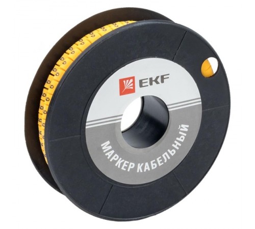 Маркер-кабельный 4,0кв.мм "9" (500шт.) (ЕС-2) EKF PROxima  plc-KM-4-9  EKF