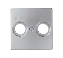 Simon 82 Накладка для спутниковых радио-телевизионных розеток, S82, S82N, алюминий  82097-33  Simon