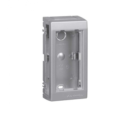 Simon Connect Дополнительный блок настенный на 1 S-модуль Сима Про, поверхностный монтаж, алюминий  SBC150-8  Simon