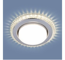 Светильник точечный встраиваемый 3031 GX53 CL прозрачный с подсветкой  a045485  Elektrostandard