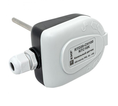 Канальный датчик температуры 100 мм  RTD20-CH100-NTC10K  EKF