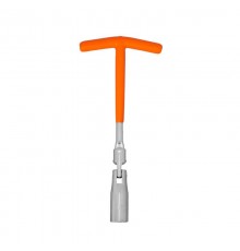 Ключ свечной Т-образный с карданным шарниром, 16х250мм  80-0726  REXANT