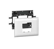 Суппорт-рамка Mosaic 2 модуля для кабель-канала DLP с крышкой 85 мм  010992  Legrand