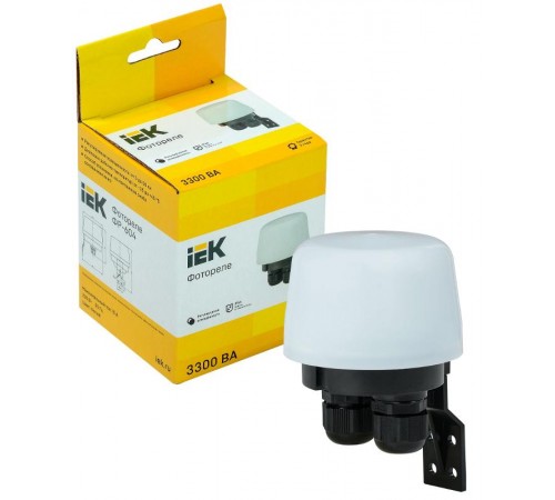Фотореле ФР 604 макс. нагрузка 3300ВА IP66 белый  LFR20-604-3300-K01  IEK