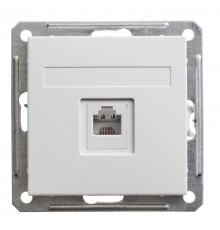 W59 Белый Розетка телефонная 1-ая RJ11  RSI-152T-1-86  SE