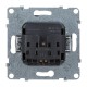 SUNO Силовая розетка 2К 16А 250В. Винтовые зажимы. Цвет "Алюминий"  721333  Legrand