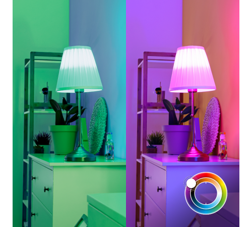 Лампа Светодиодная Smart Home RGBW E27 A60 10 Вт 2700-6500K 1/10/100  1180112  Gauss