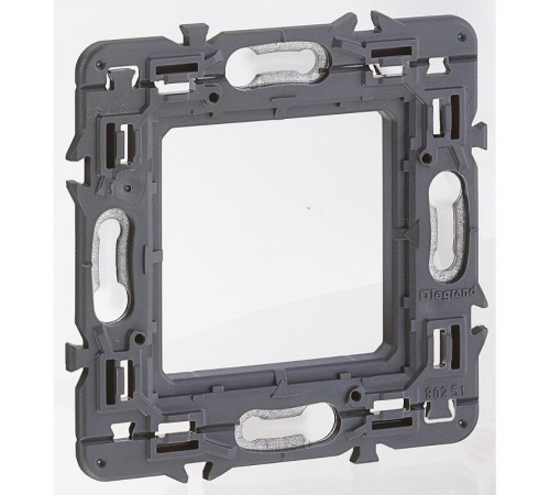 Суппорт Mosaic 1 мест 2 мод.  монтаж на винтах  080251  Legrand