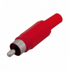 Разъем штекер RCA красный пайка REXANT  14-0403  REXANT