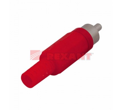 Разъем штекер RCA красный пайка REXANT  14-0403  REXANT