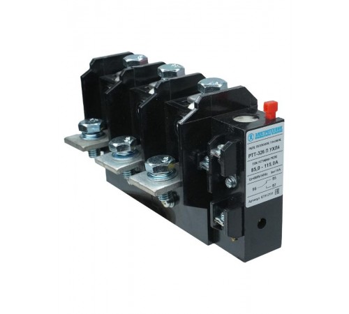 РТТ-326 П УХЛ4, 100А, 85,0 - 115,0А, 660В/50Гц, 1з+1р, ручной возврат, IP00, реле электротепловое токовое (ЭТ)  ET512151  Электротехник