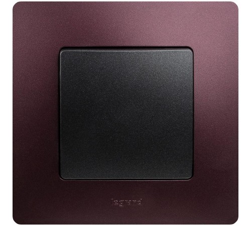 Etika Антрацит Выключатель 1-клавишный, автозажимные клеммы, 10AX, 250 В  672601  Legrand