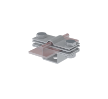 Универсальный держатель на мостовой опоре для прутка  5-8 мм и полосы до 40 мм с 3 пластинами HD  UDMO3-D5-8-B40 HD  КМ - профиль