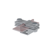 Универсальный держатель на мостовой опоре для прутка  5-8 мм и полосы до 40 мм с 3 пластинами HD  UDMO3-D5-8-B40 HD  КМ - профиль