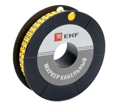 Маркер-кабельный 2,5кв.мм "B" (1000шт.) (ЕС-1) EKF PROxima  plc-KM-2.5-B  EKF