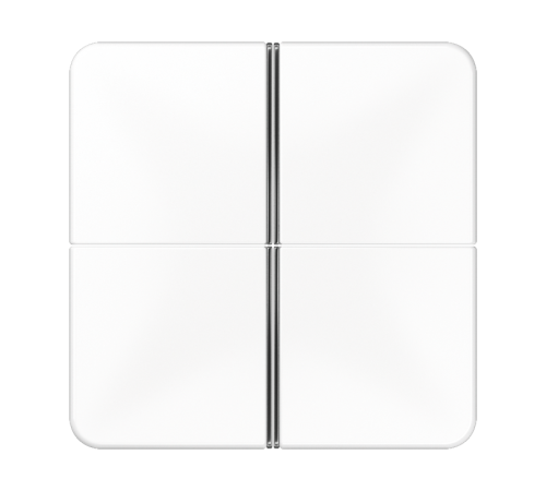 4-клавишная накладка для пульта КNX, белая, для серии СD  CD404TSAWW  Jung