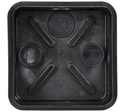 Коробка расп. КМ41236 70х70х40мм IP44 4 вв. черная  UKO21-070-070-040-K02-44  IEK