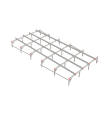 Опорная конструкция для установки оборудования TECHNORAPTOR 2500х5000  KM-TR-SSEI-2500-5000  КМ - профиль