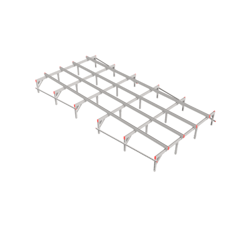 Опорная конструкция для установки оборудования TECHNORAPTOR 2500х5000  KM-TR-SSEI-2500-5000  КМ - профиль