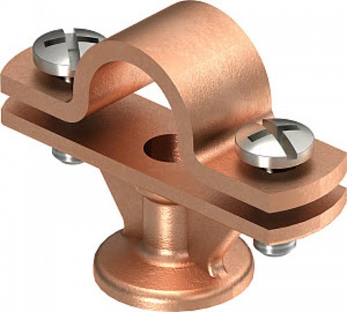 Держатель молниеприемного стержня, с фланцем (113 ZN-16)  5412633  OBO Bettermann