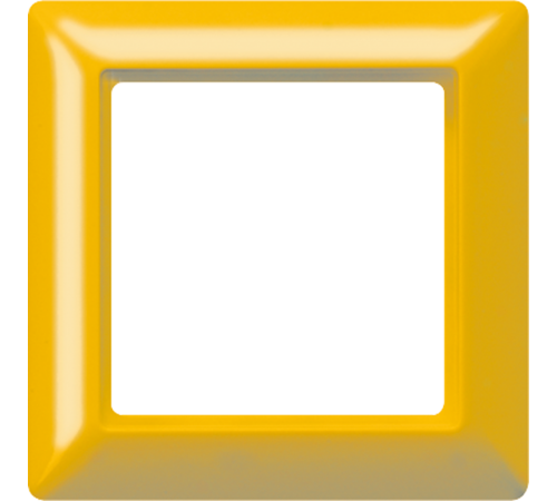 Рамка 1-кратная для вертикальной и горизонтальной установки; термопласт, желтая  AS581GLGE  Jung