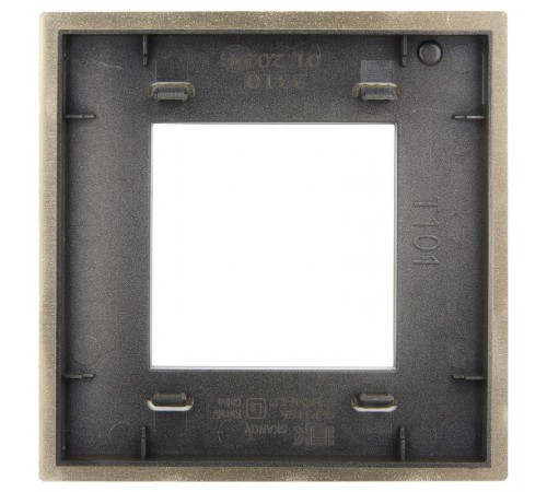 SKANDY Рамка 1-местная SK-F31Sh металл шампань   SK-M12-M-K37  IEK