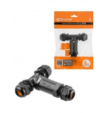 Кабельный коннектор Т-образный (клеммник 3PIN) IP68   SQ0589-0403  TDM