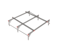 Опорная конструкция для установки оборудования TECHNORAPTOR 2000х2000 HD  KM-TR-SSEI-2000-2000 HD  КМ - профиль