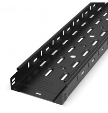 Лоток перфорированный Стандарт 150х50х3000 (0,7 мм) RAL 9005 (12 м/уп)  PR16.9981  Промрукав