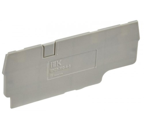 Заглушка для CP-MC 3 вывода 4мм2 серая  YCT22-00-3-K03-004-ZGL  IEK