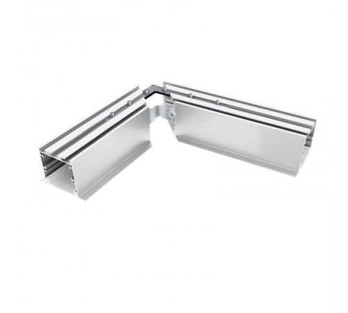 Профиль алюминиевый для светодиодной ленты встраиваемый "Линии света" с крепежами, серебро, CAB255  10363  Feron