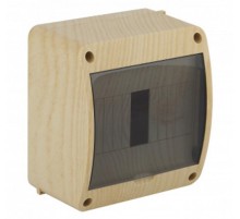 Щиток тусо о/п на 6 мод. с вертикальной дверцей. 140х125х85мм сосна на светлой основе  68306-27М  Рувинил