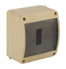 Щиток тусо о/п на 6 мод. с вертикальной дверцей. 140х125х85мм сосна на светлой основе  68306-27М  Рувинил