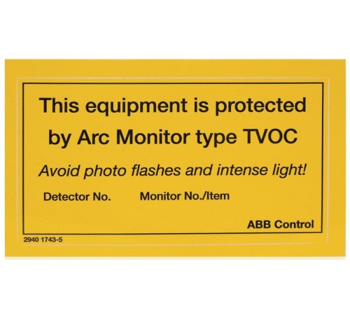 Шильдик информационный 10 шт. для TVOC-2  1SFA663005R1001  ABB